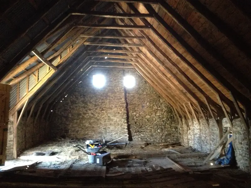 The first floor of La Grange de L'Abille in 2012
